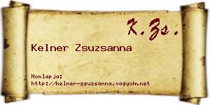 Kelner Zsuzsanna névjegykártya